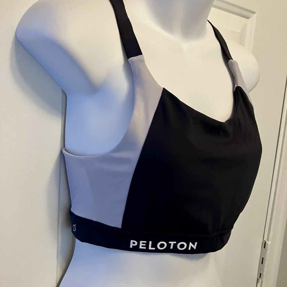 Peloton Sports Bra Women's Size Medium Padded Gray Together‎ We Go Far